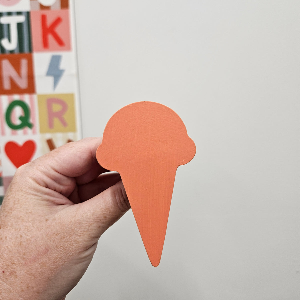 Ice Cream Wall Hook - Chilli Coral