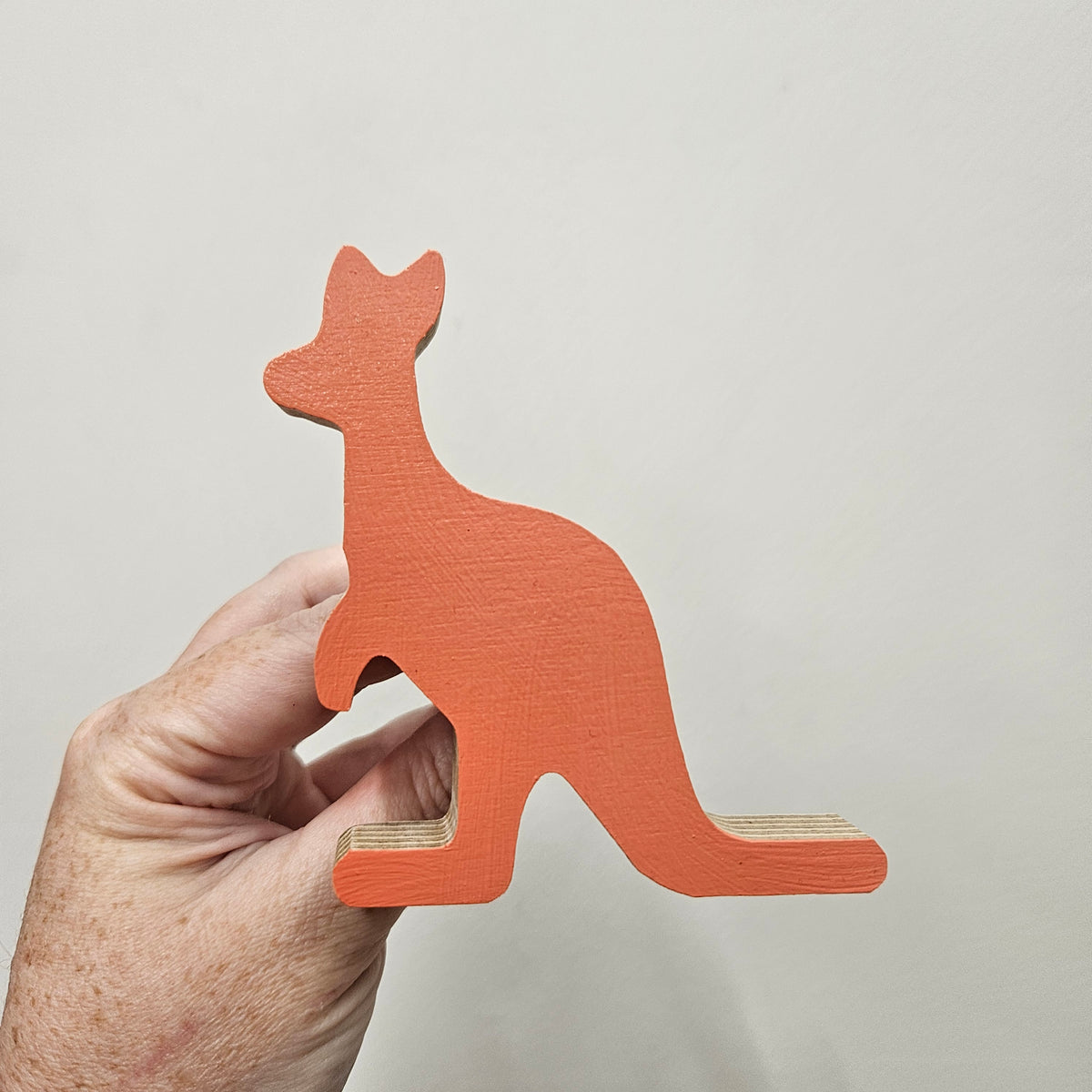 Kangaroo Wall Hook - Chilli Coral