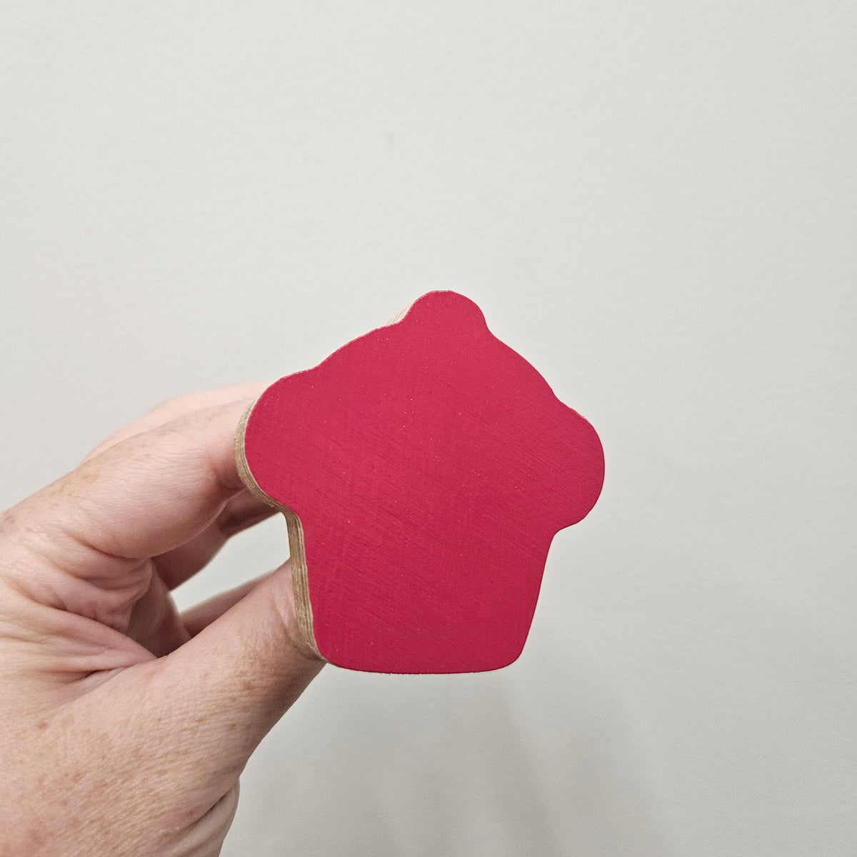 Cupcake Wall Hook - Dark Pink