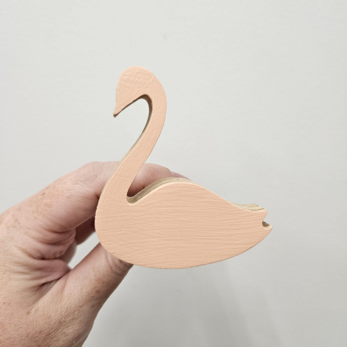 Swan Wall Hook - Coral