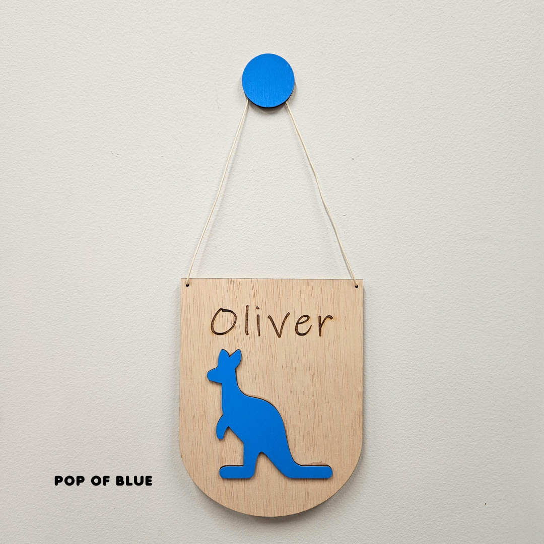 Kangaroo Personalised Name Sign