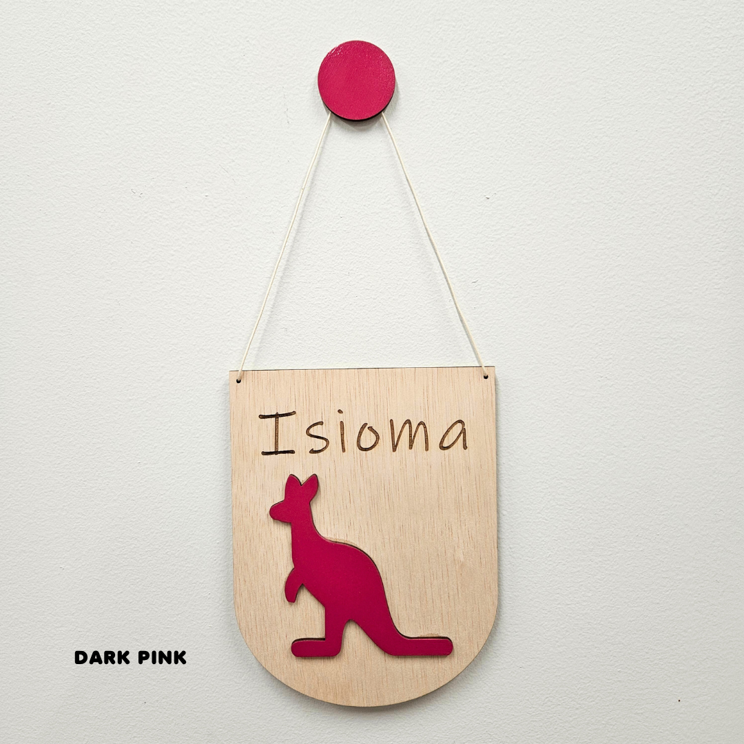 Kangaroo Personalised Name Sign