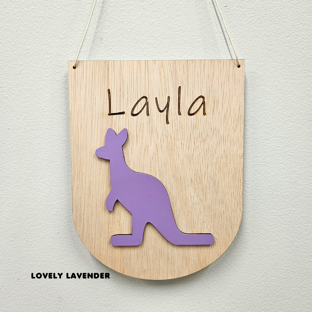 Kangaroo Personalised Name Sign