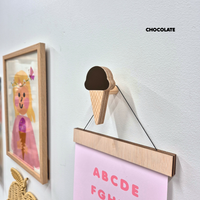 Ice Cream Cone Wall Hook + Waffle Cone