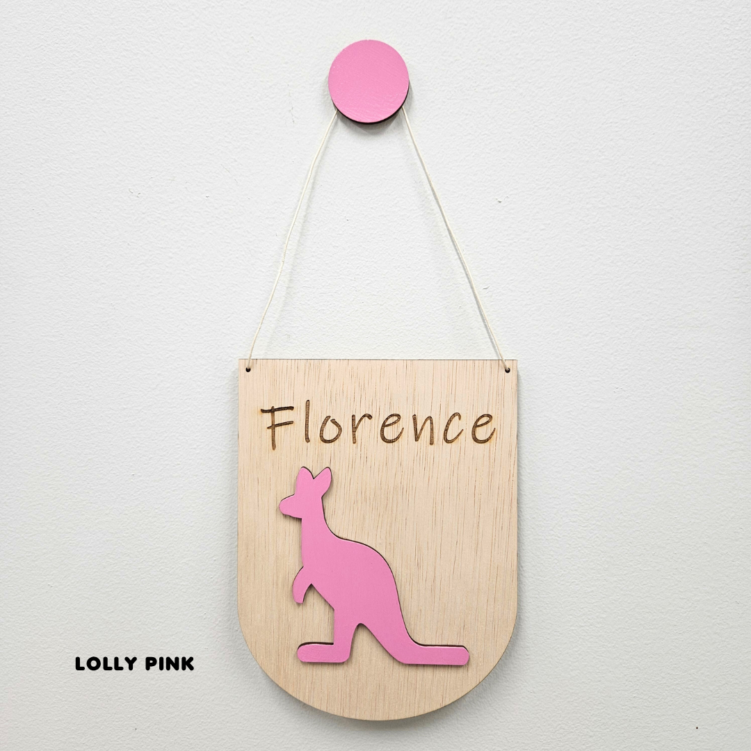 Kangaroo Personalised Name Sign