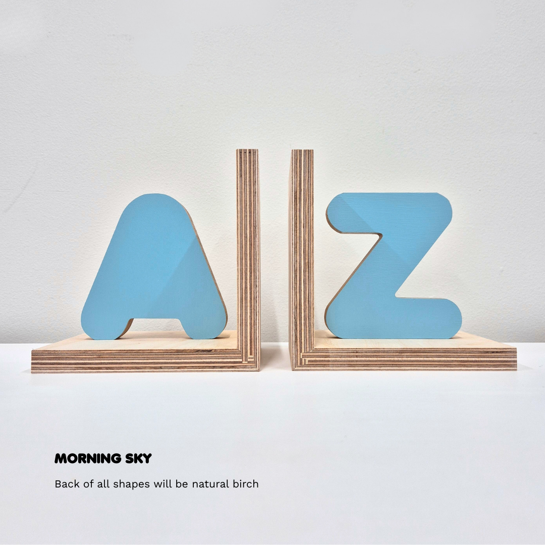 Alphabet A-Z Bookends