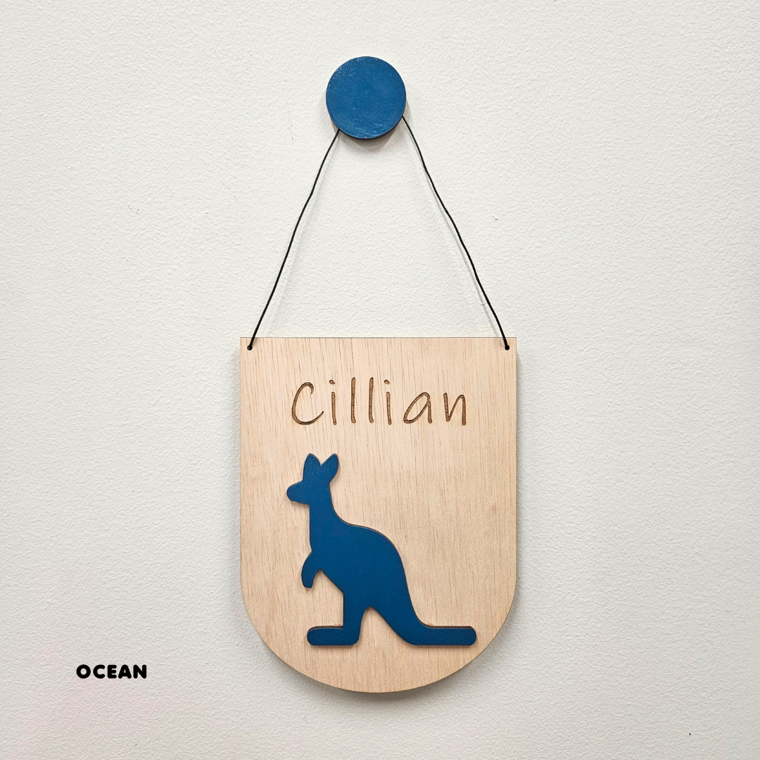 Kangaroo Personalised Name Sign