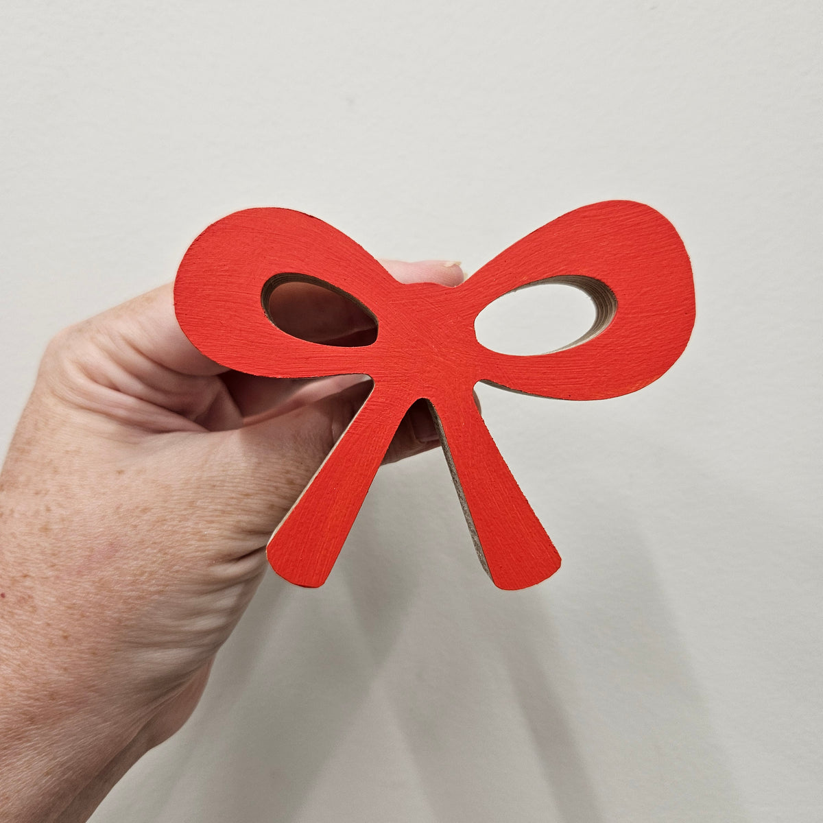 Ribbon Bow Wall Hook - Red