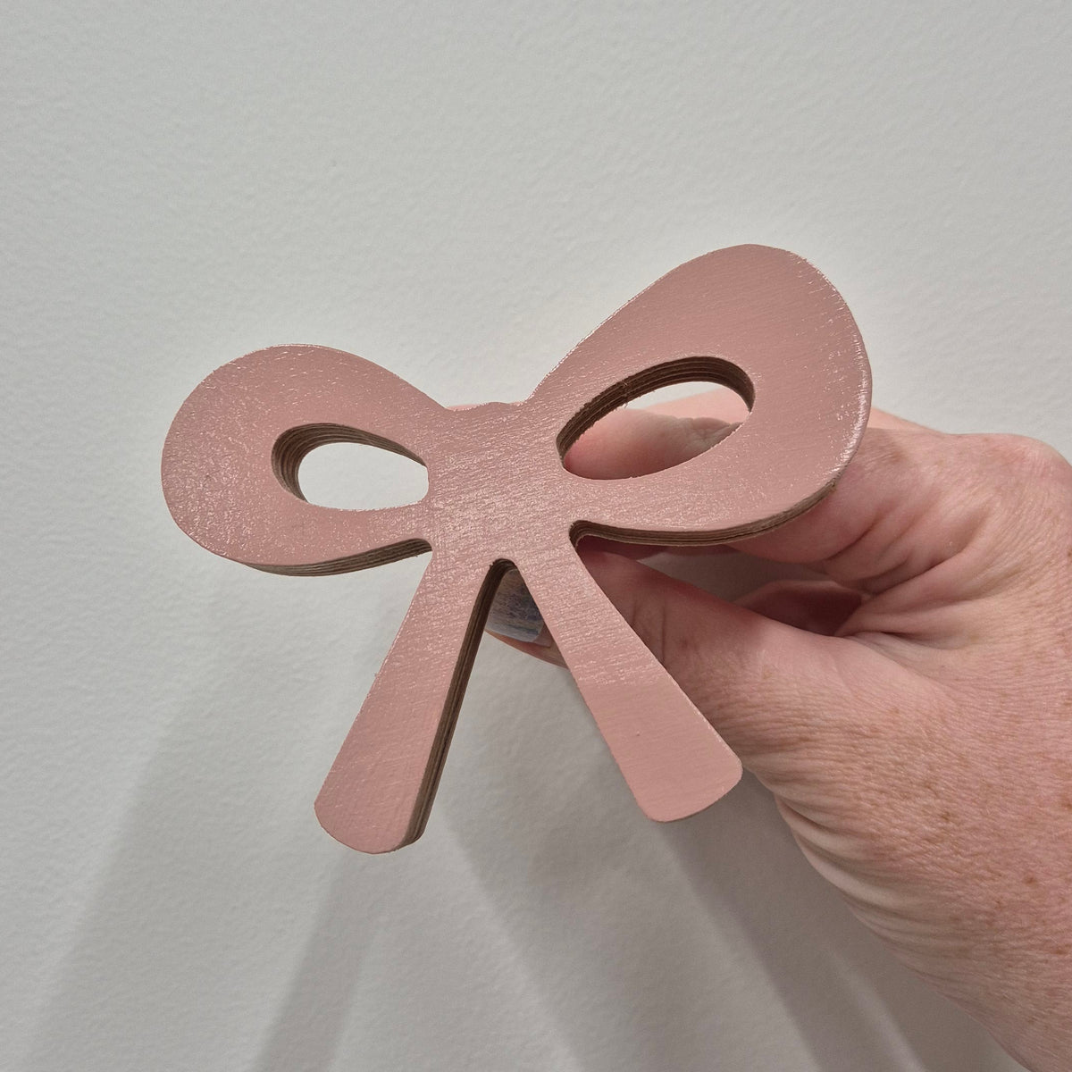 Ribbon Bow Wall Hook - Blush