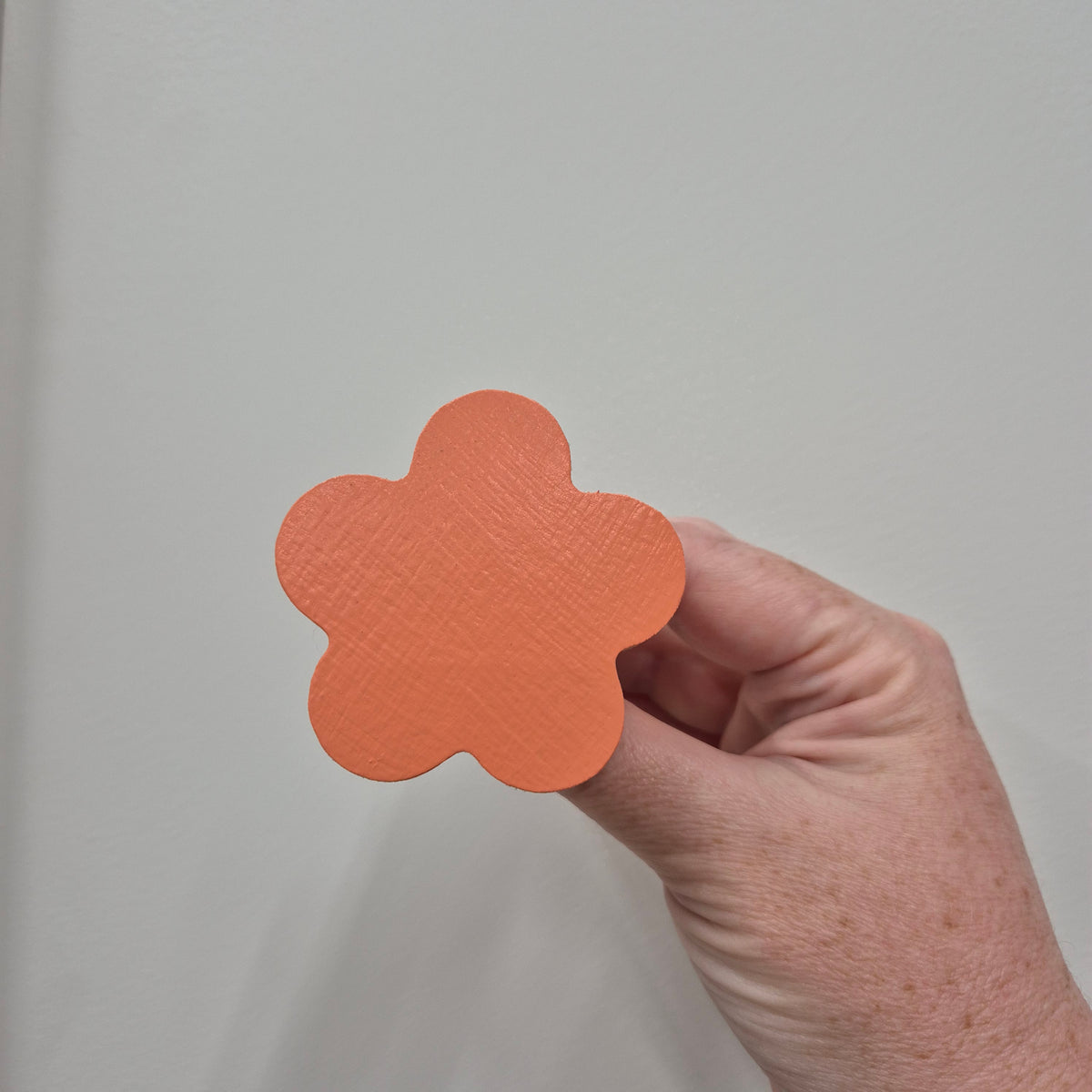 Flower Wall Hook - Chilli Coral