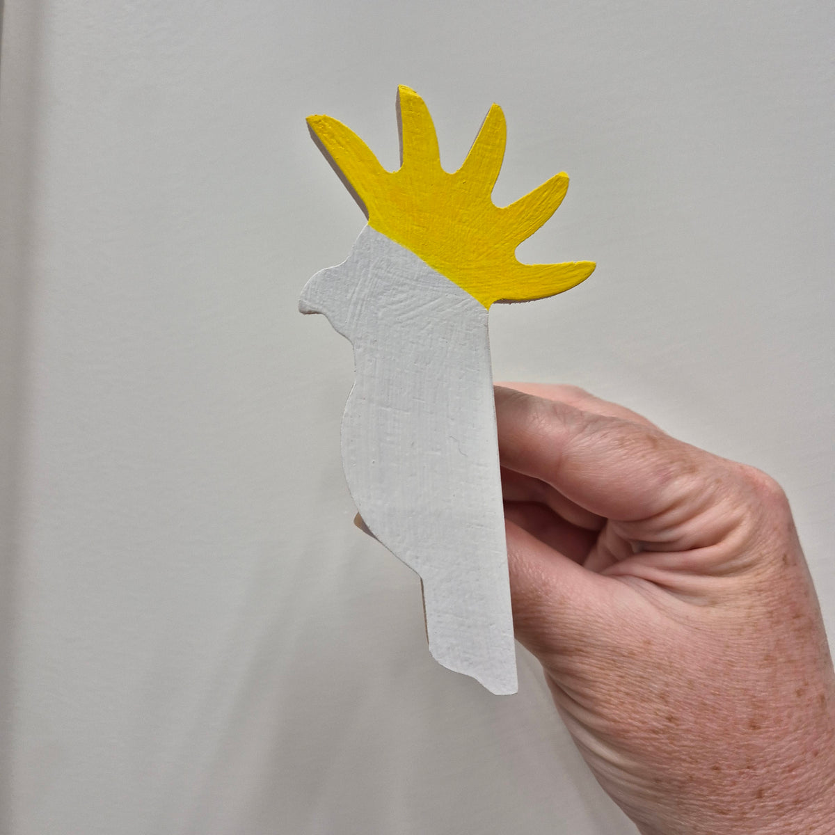 Cockatoo Wall Hook - yellow crested