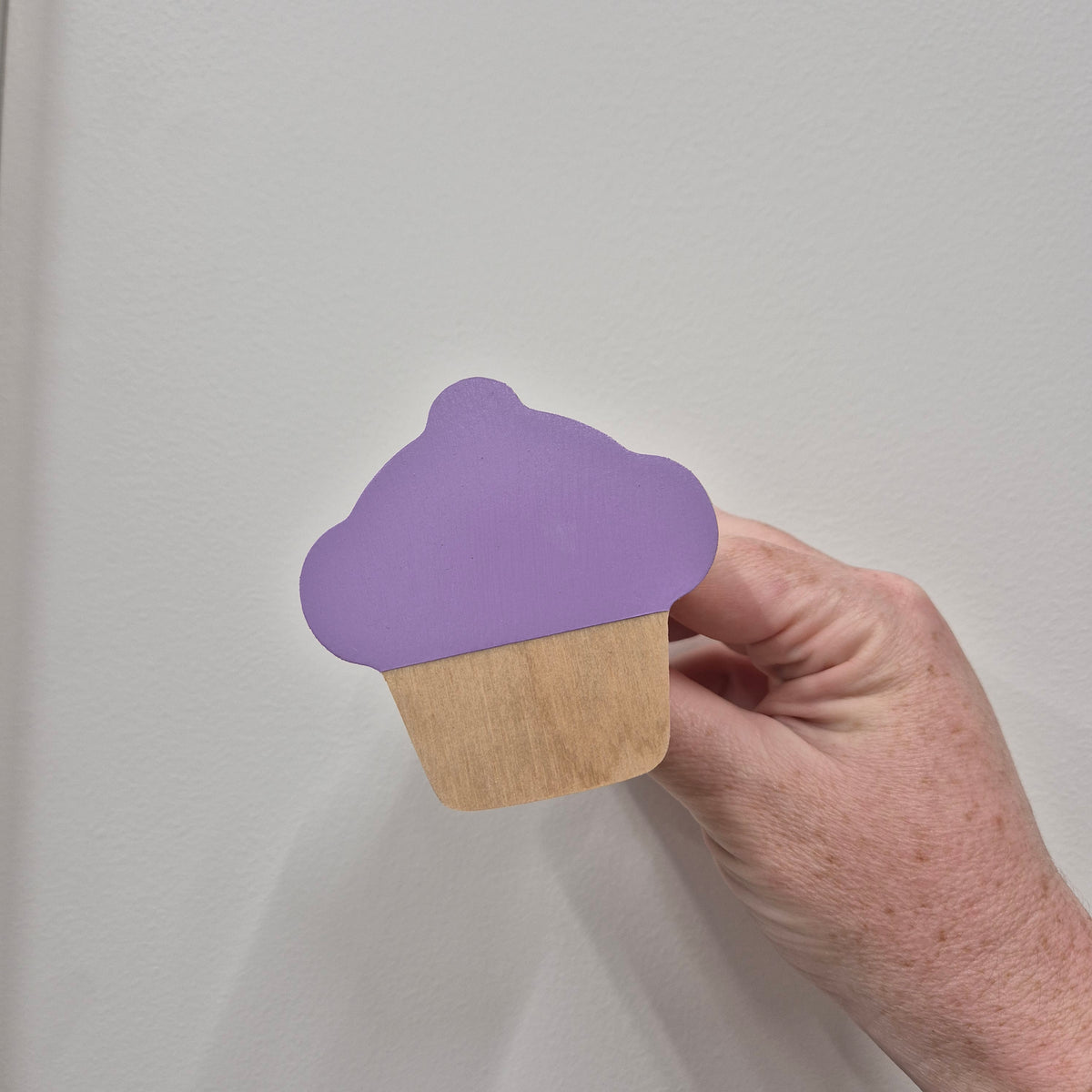 Cupcake Wall Hook - Lovely Lavender