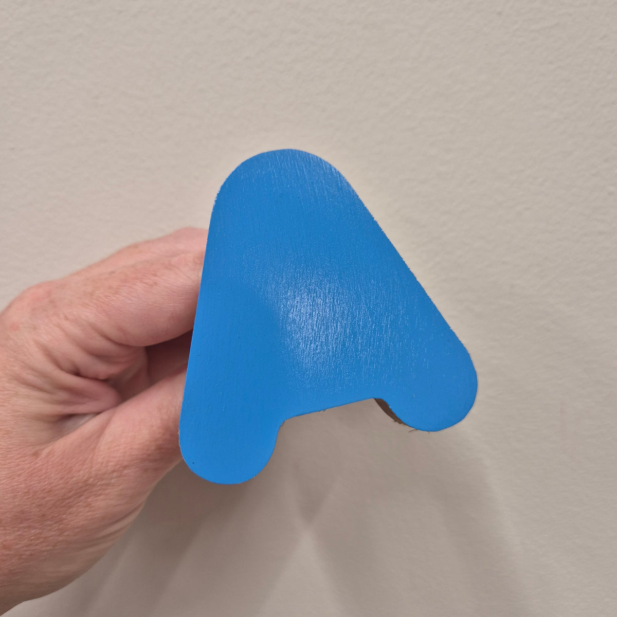 Letter A Wall Hook - Pop of Blue