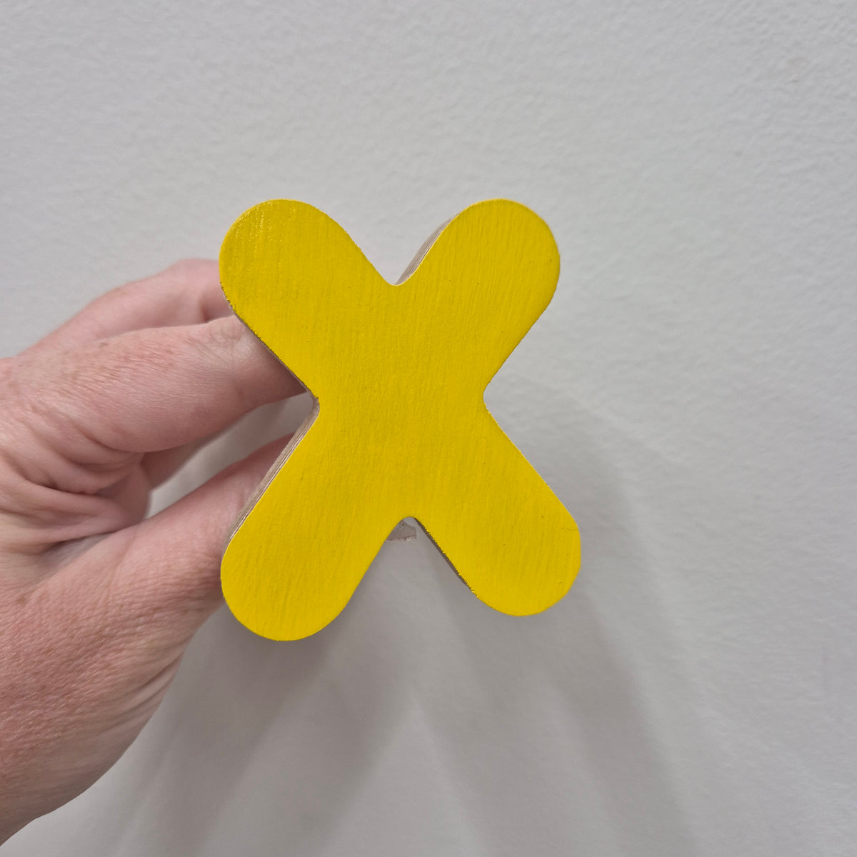 Letter X Wall Hook - Yellow