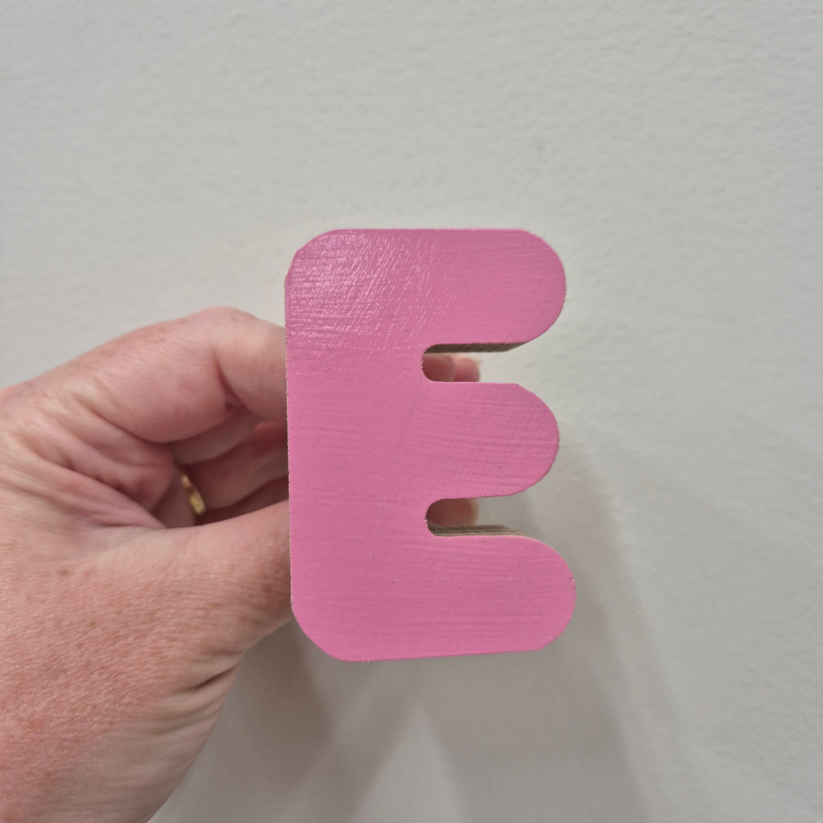 Letter E Wall Hook - Pretty in Pink