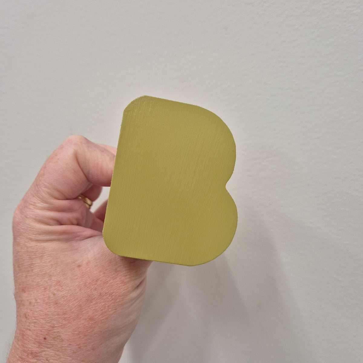 Letter B Wall Hook - Moss