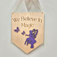 We Believe in Magic Timber Wall Hanging