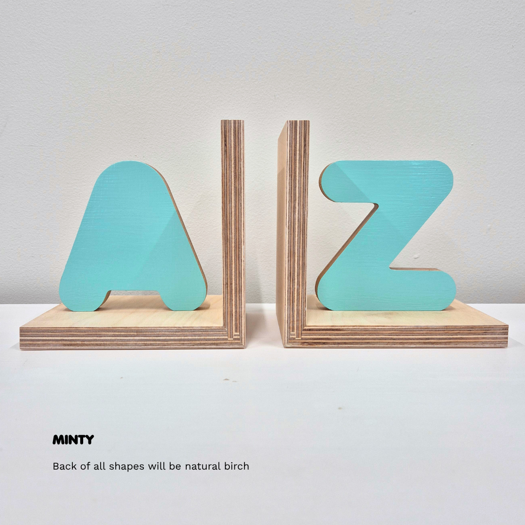 Alphabet A-Z Bookends