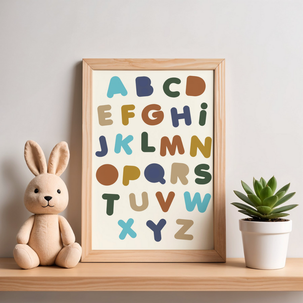 Alphabet Art Print | Land & Sea