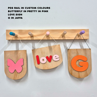 A-Z Timber Letter Wall Hang Up