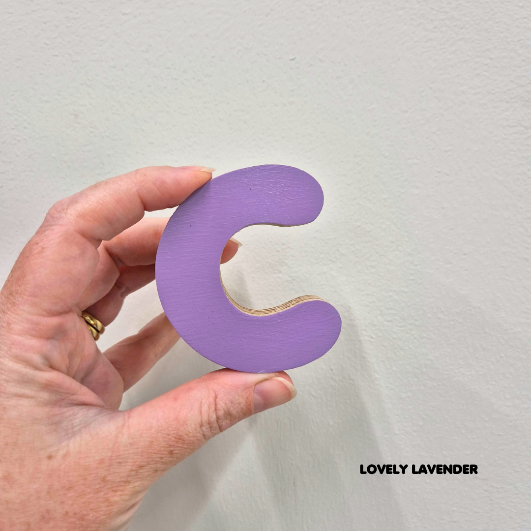 'C' Stick-On Bubble Letter