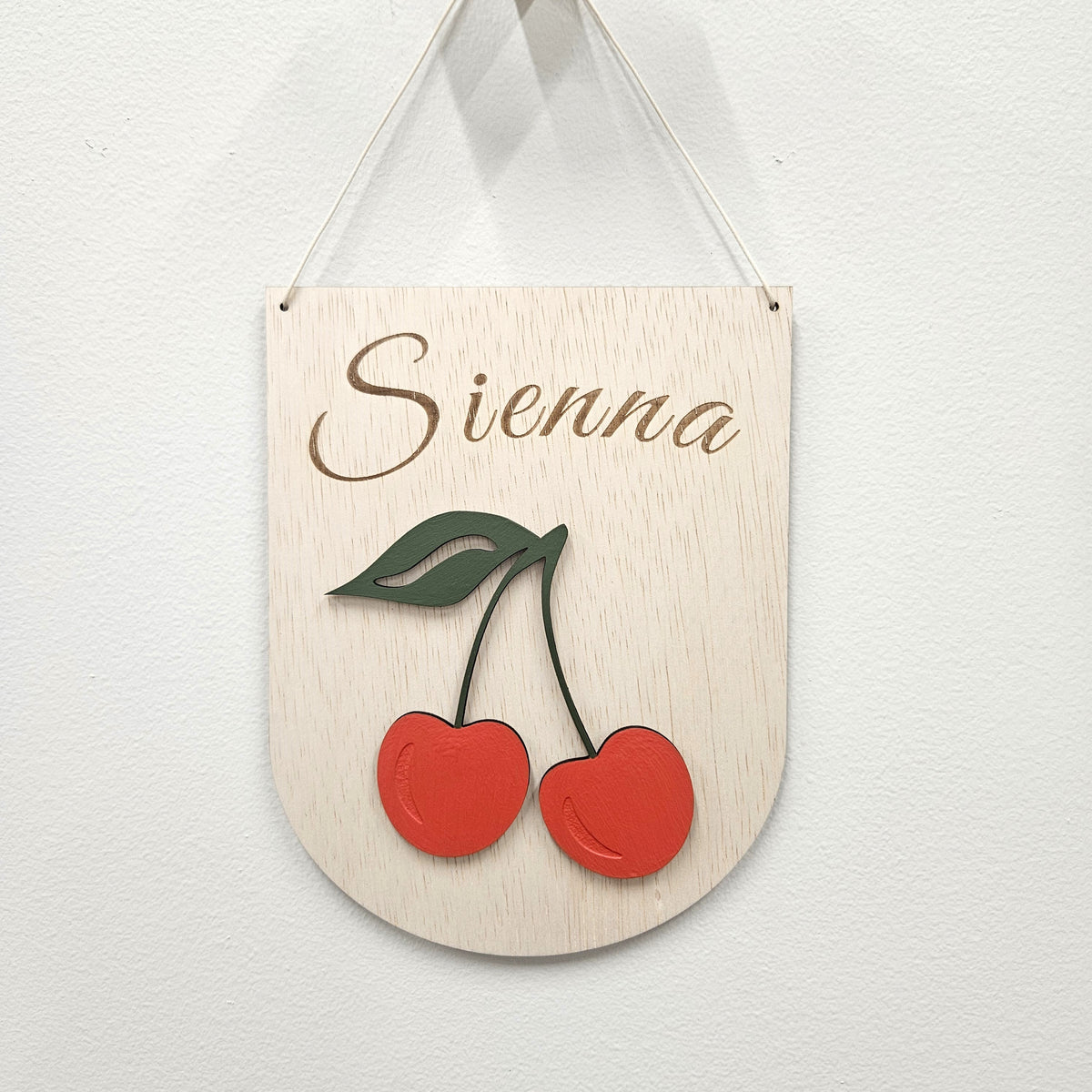Cherry Personalised Name Sign