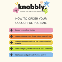 Rainbow Peg Rail