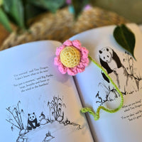 Crochet Flower Bookmark - multiple colours