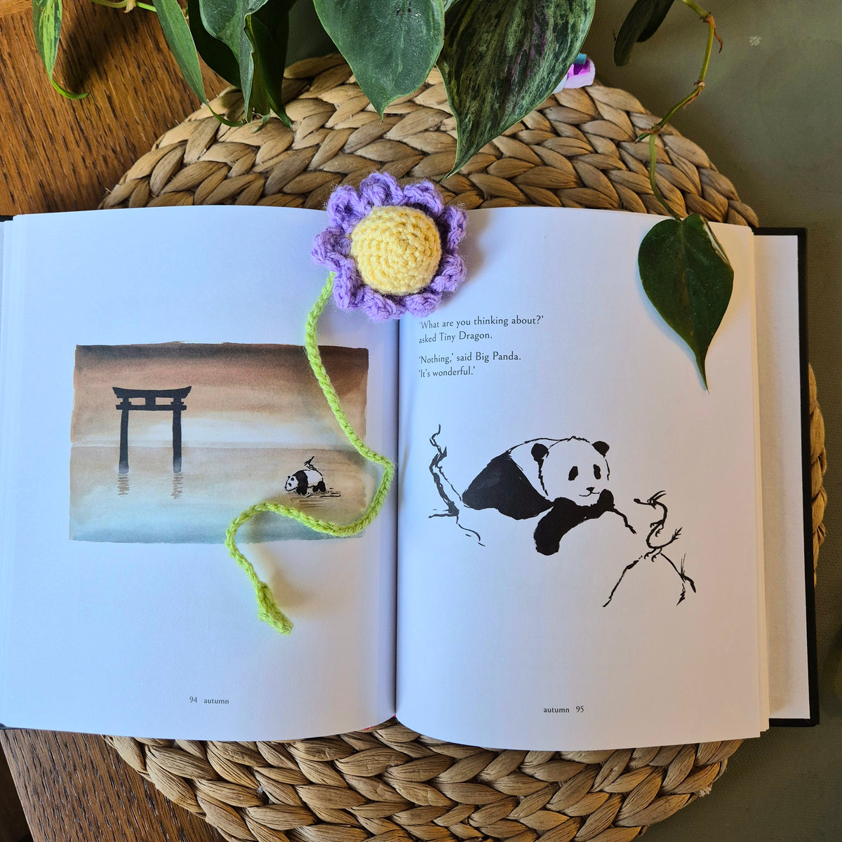 Crochet Flower Bookmark - multiple colours