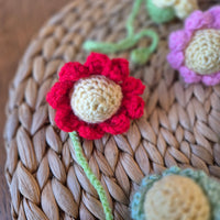 Crochet Flower Bookmark - multiple colours