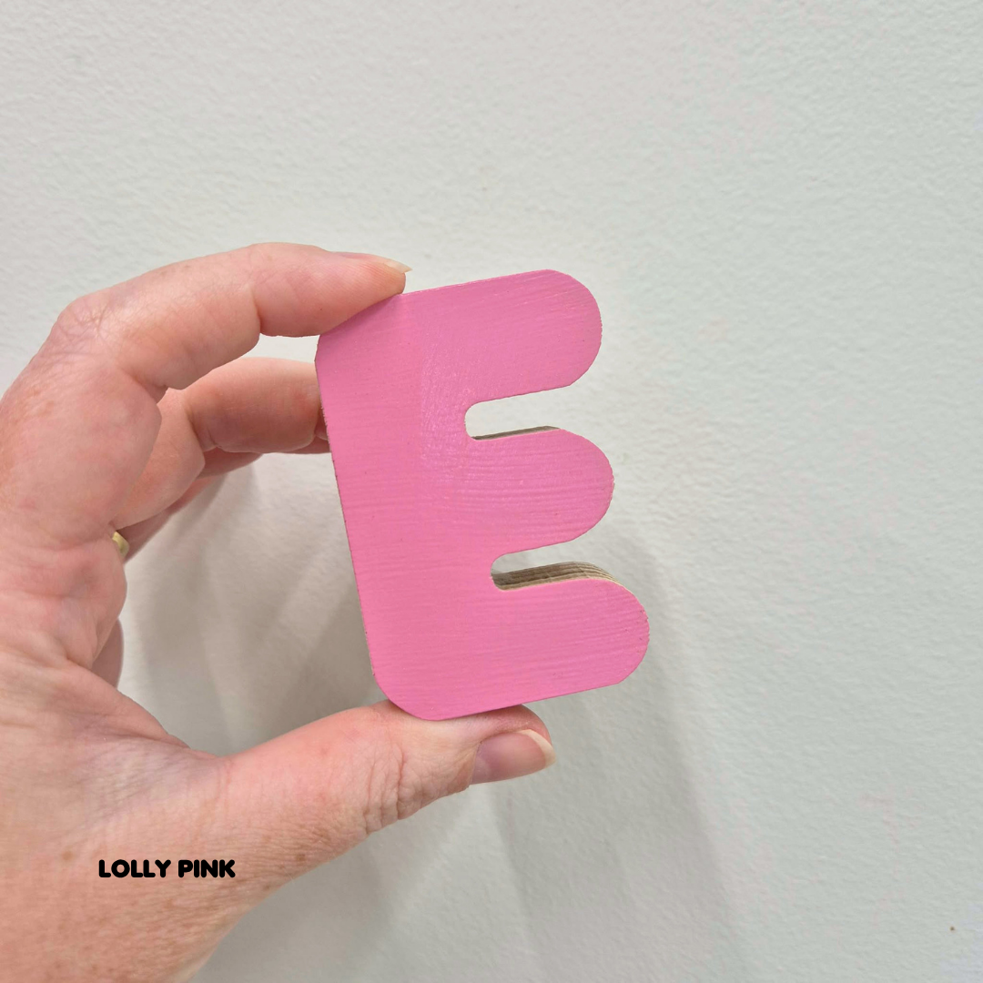 'E' Stick-On Bubble Letter