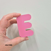 'E' Stick-On Bubble Letter