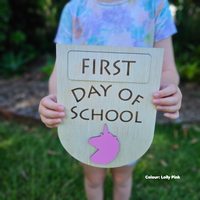 First & Last Day of School Sign - Unicorn