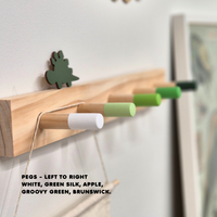 Green Peg Rail