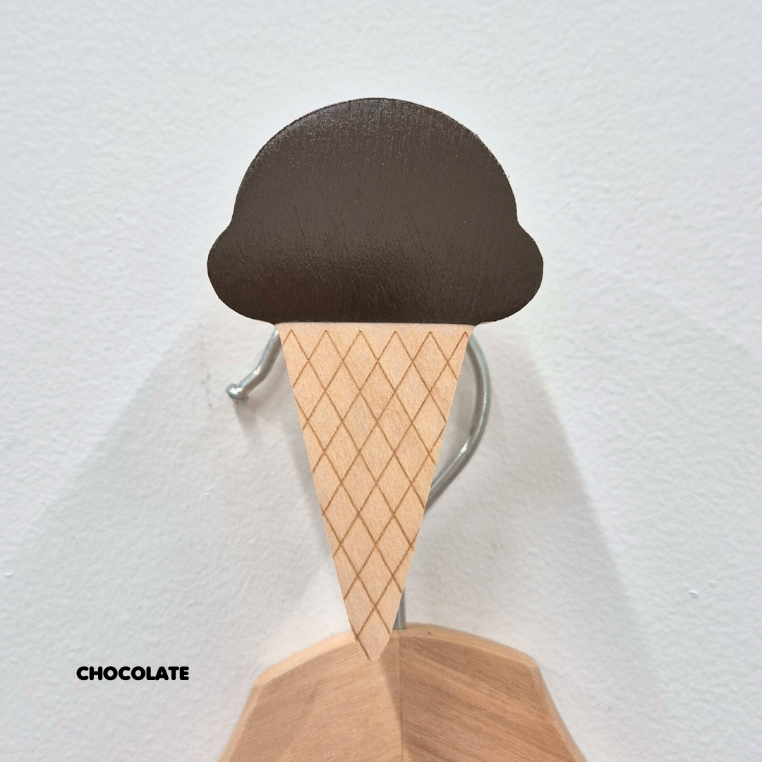 Ice Cream Cone Wall Hook + Waffle Cone