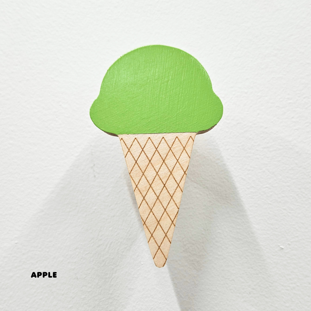 Ice Cream Cone Wall Hook + Waffle Cone