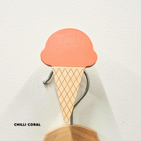 Ice Cream Cone Wall Hook + Waffle Cone