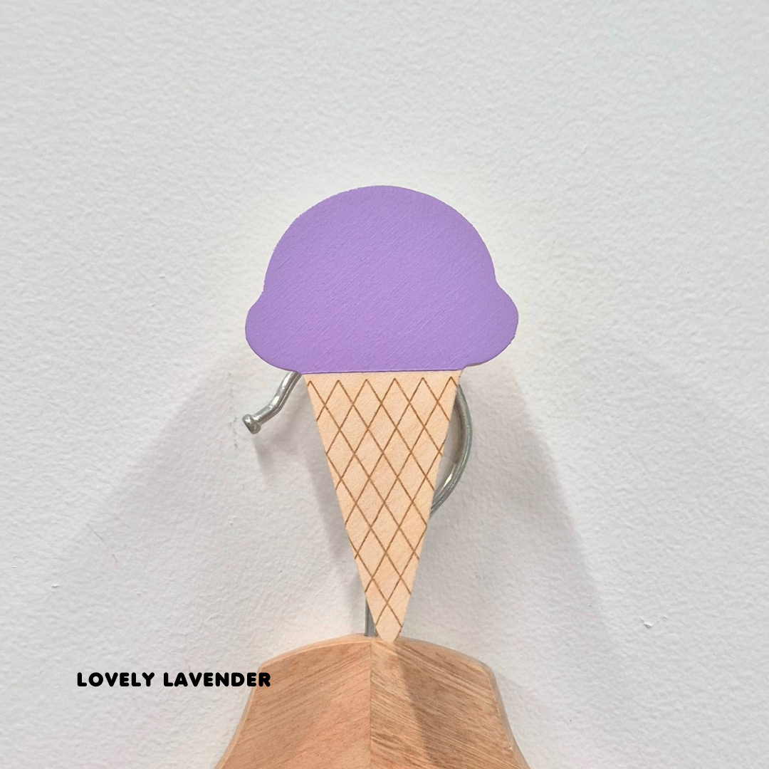 Ice Cream Cone Wall Hook + Waffle Cone