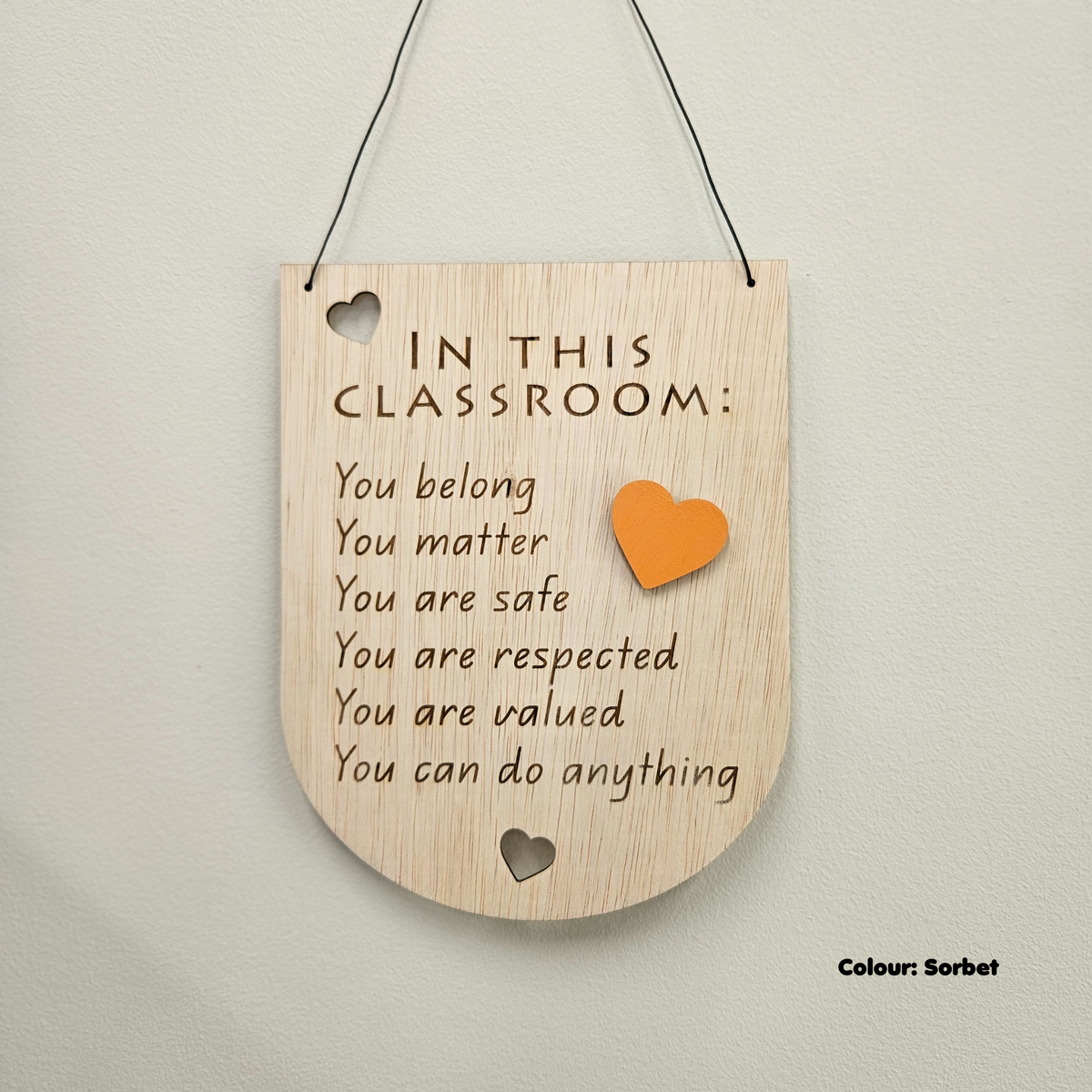 'In this Classroom' Rule Sign - Heart