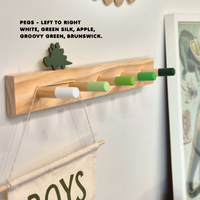 Green Peg Rail