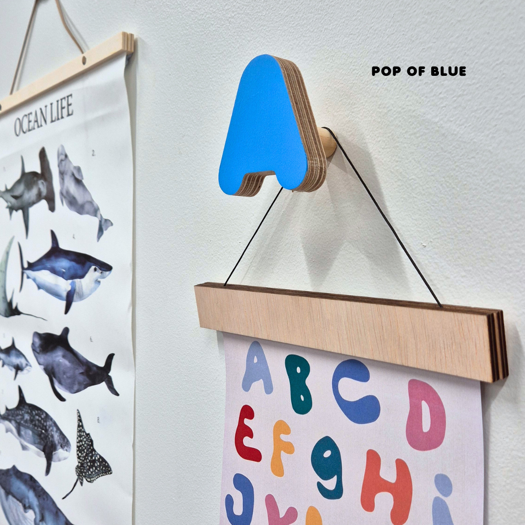 Letter 'A' Alphabet Wall Hook – Personalised Letter Hook Letter 'A' Alphabet Wall Hook – Personalised Letter Hook