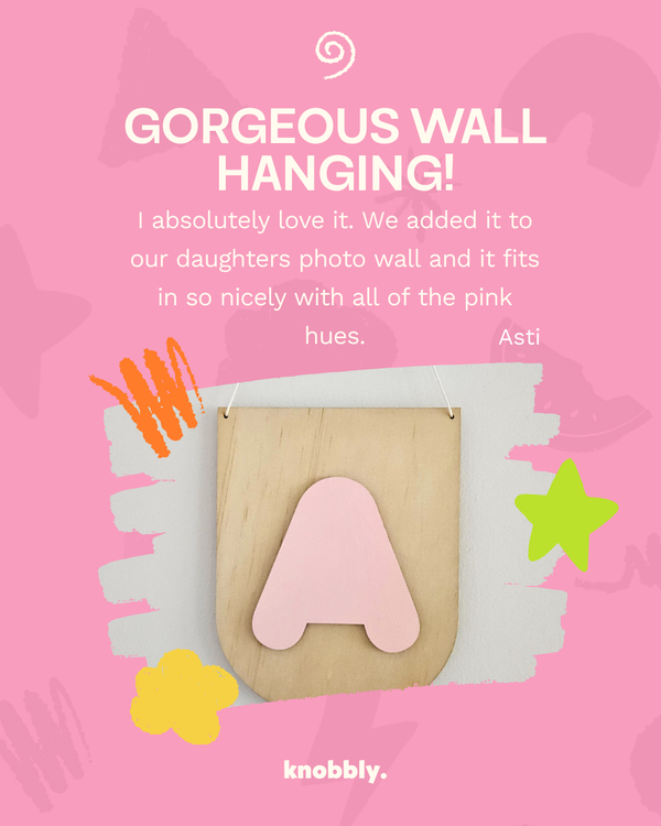 Letter A Wall Hanging