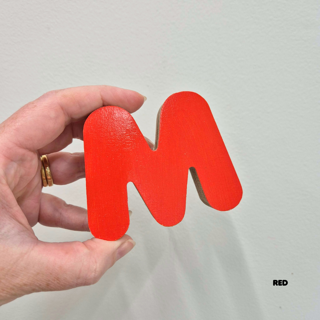 'M' Stick-On Bubble Letter