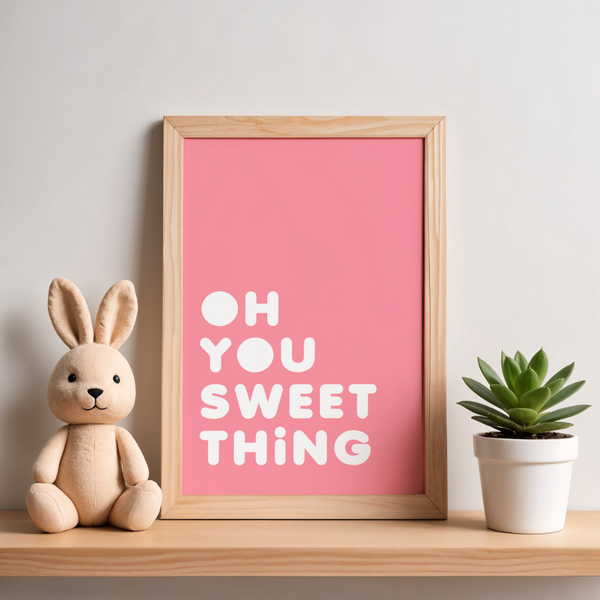 Oh You Sweet Thing – Colourful Kids Art Print