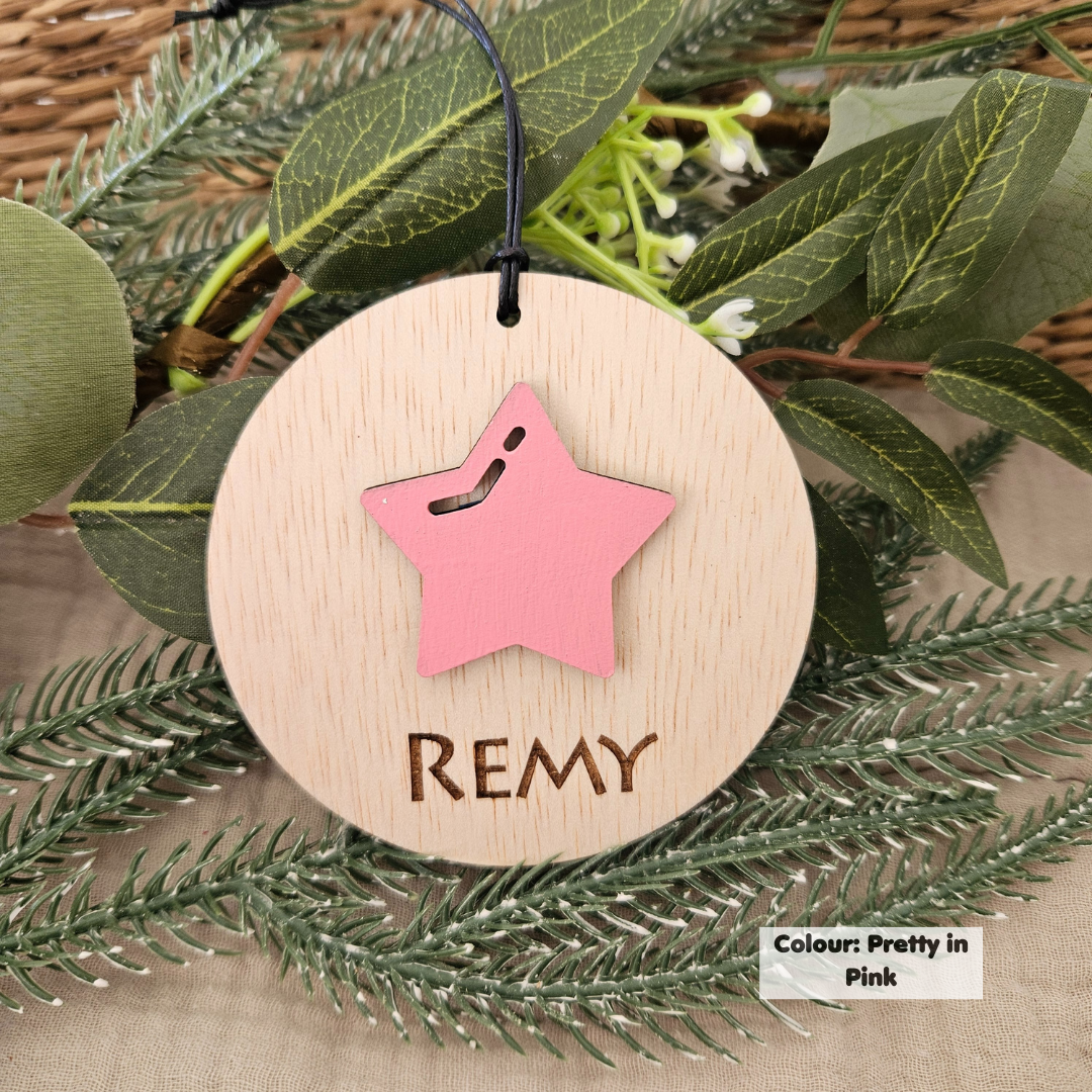 Star - Personalised Name Ornament