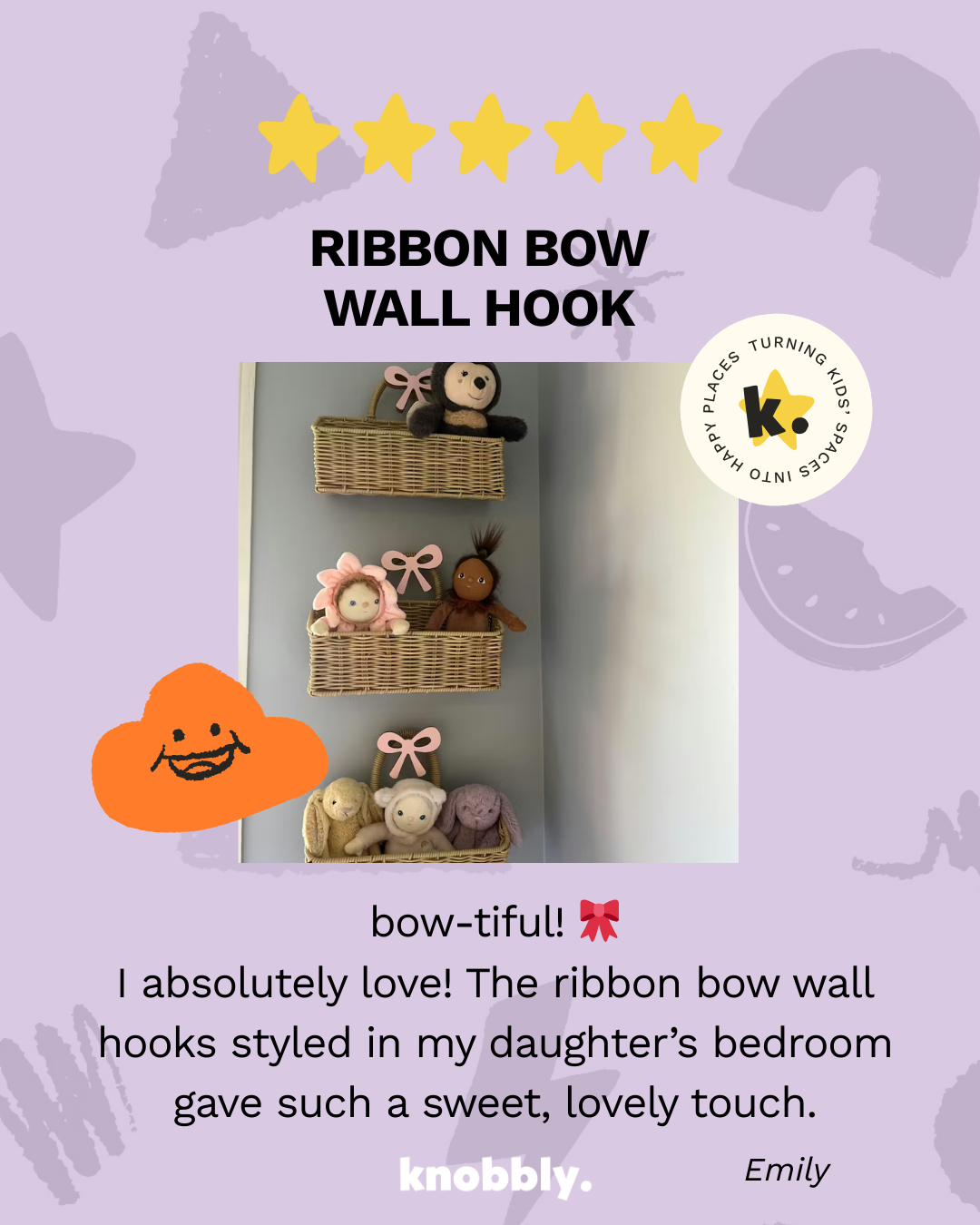 Ribbon Bow Wall Hook