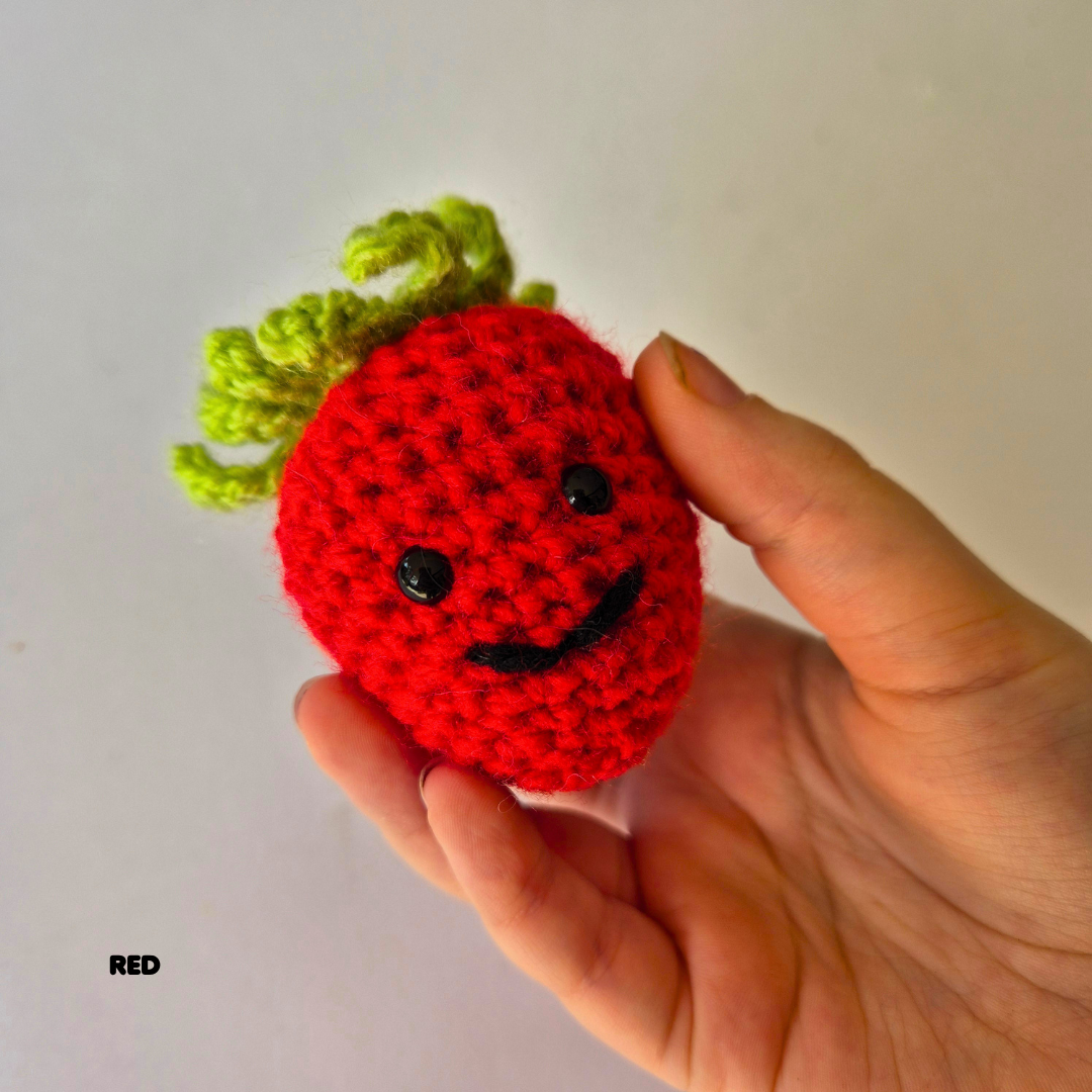 Strawberry Amigurumi – Handmade Crochet Plush