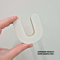 'U' Stick-On Bubble Letter