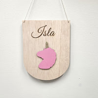 Unicorn Personalised Name Sign