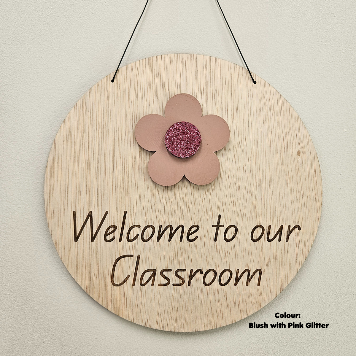 Welcome to Our Classroom sign - Flower